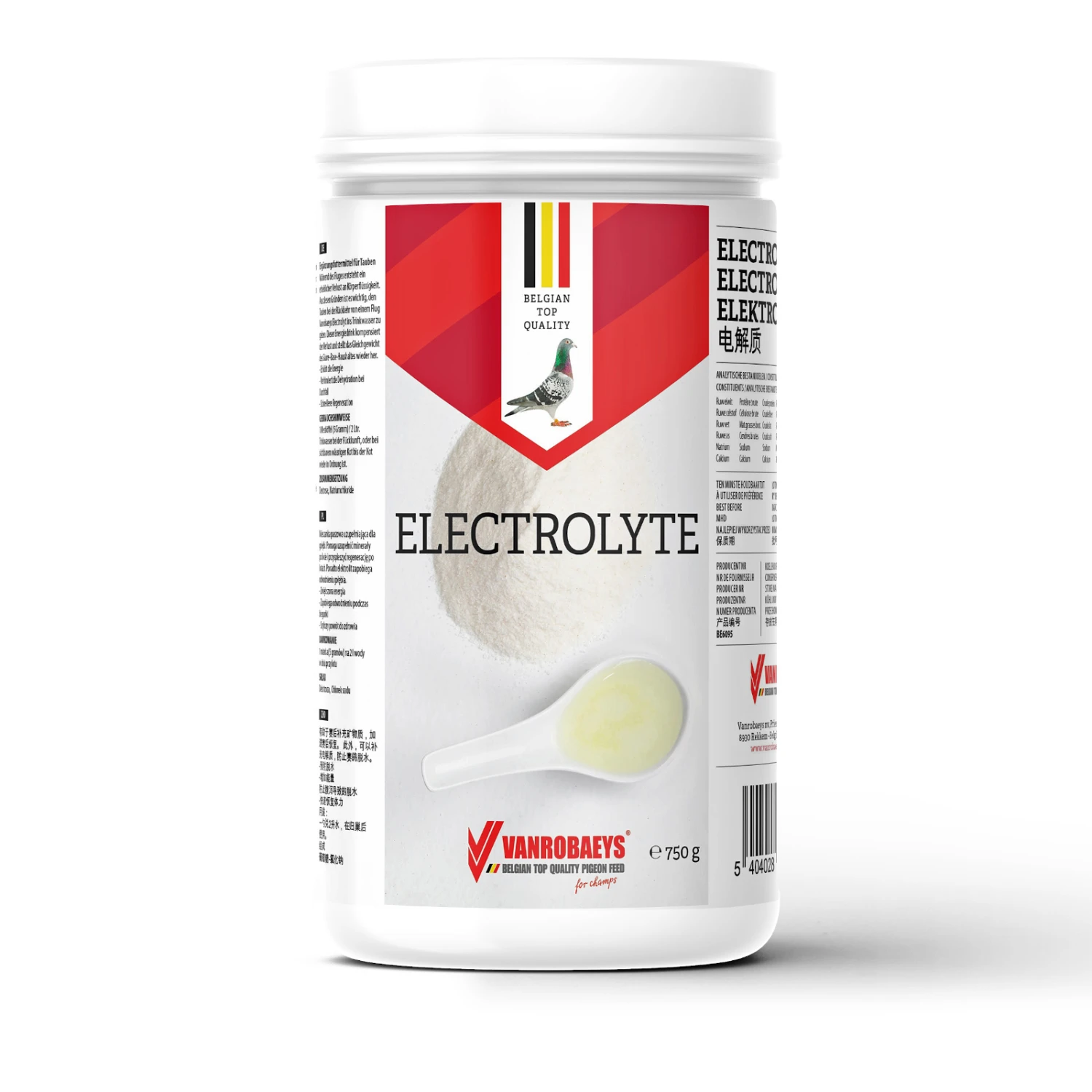 Vanrobaeys Electrolyte 750g 3 Vanrobaeys Electrolyte 750g