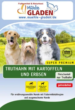 Gladen Truthahn Mit Kartoffel & Erbsen 2er-Pack 30kg